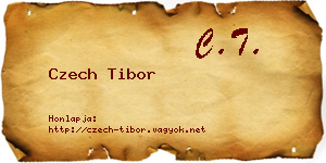 Czech Tibor névjegykártya